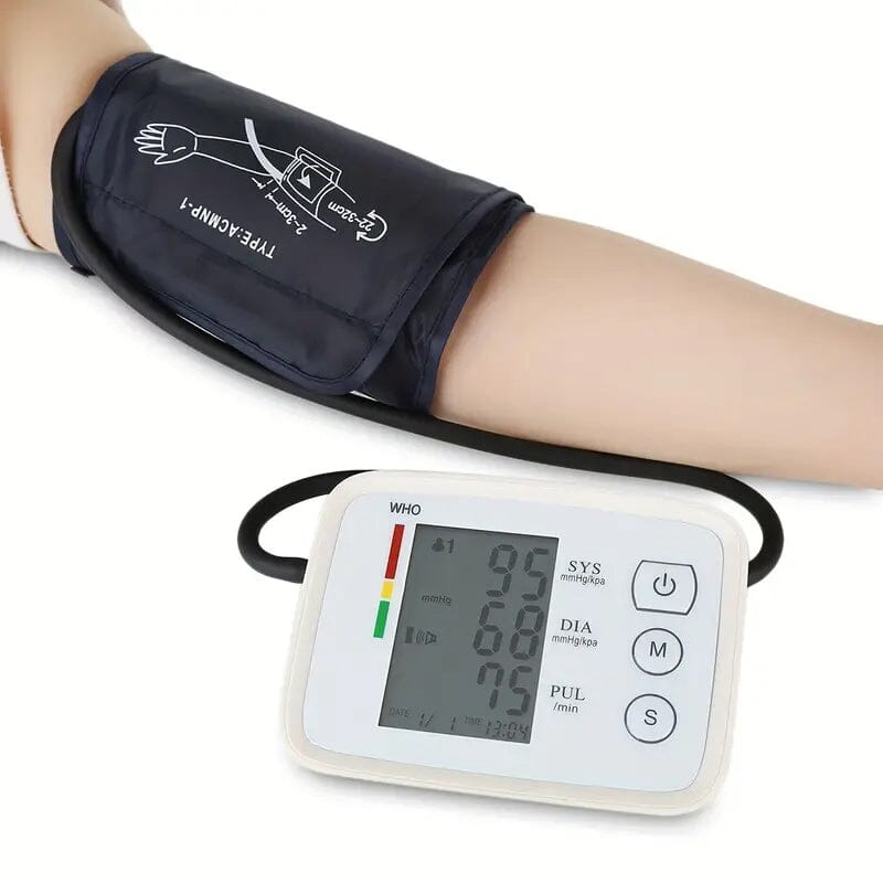 Automatic Upper Arm Blood Pressure Monitor with Heart Rate Sale Online Online