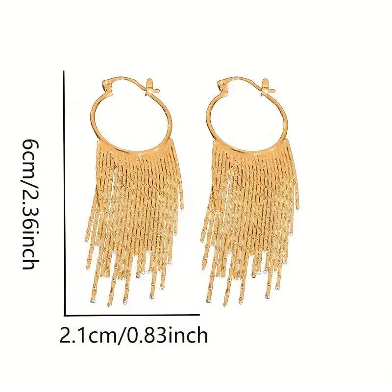 Sparkling Tassel Design Dangle Earrings Top Quality For Sale