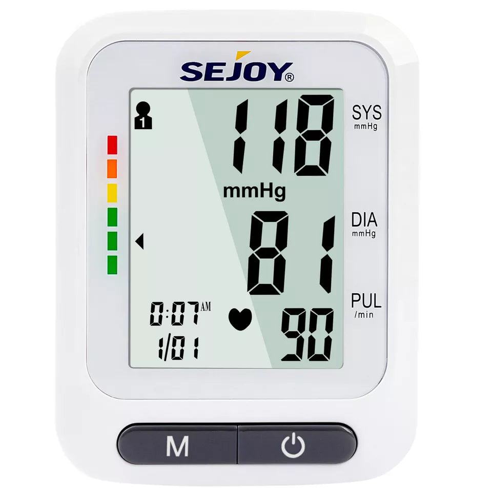 SEJOY Wrist Blood Pressure Monitor Automatic Digital Cuff Heart Rate BP Machine Countdown Package Cheap Online