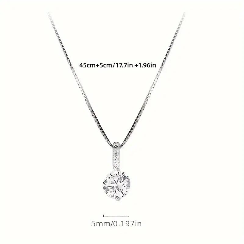 Zirconia Water Drop Pendant Clavicle Chain Necklace Cheap Sale Newest