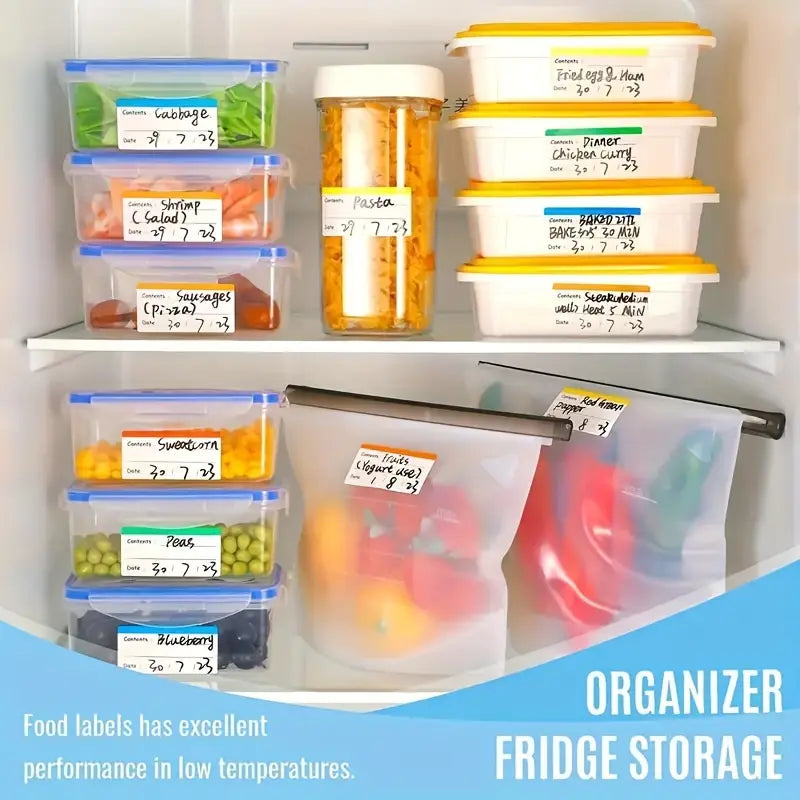 100-Pieces: Colored Freezer Labels Food Storage Labels Stickers Clearance Largest Supplier