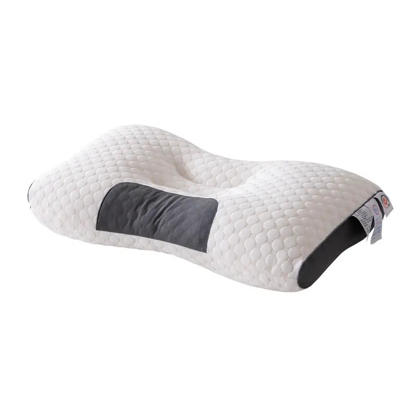 Knitted Antibacterial Cotton Massage Neck Pillow with Removable Cover View