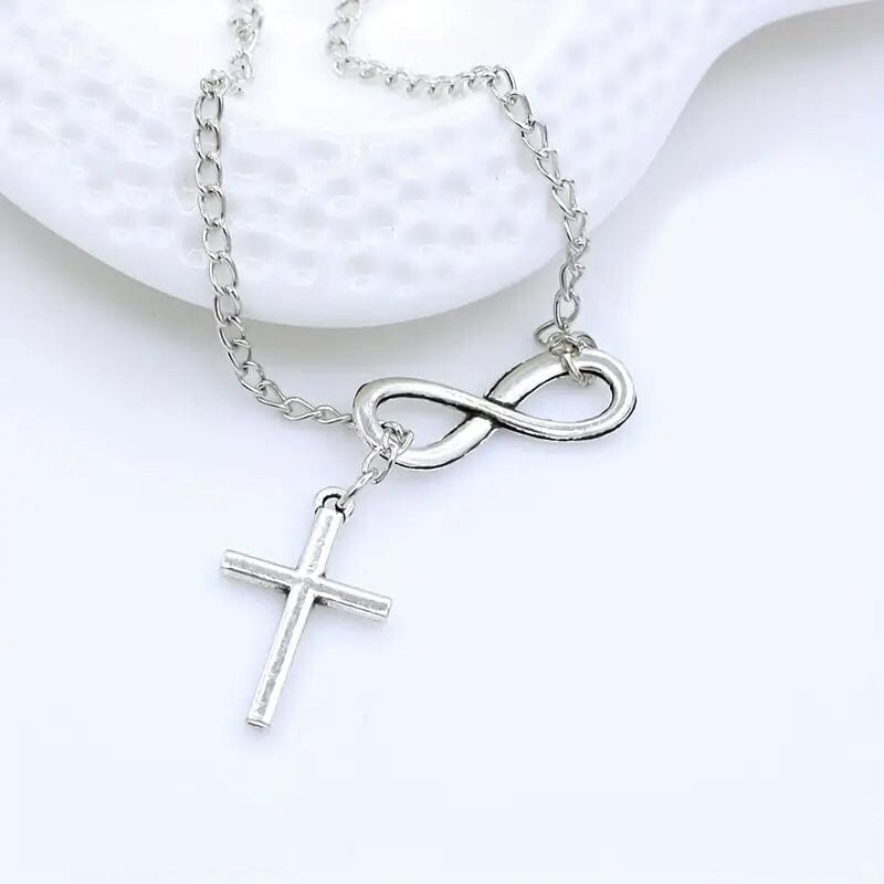 Chic Vintage-Inspired Infinity Cross Pendant Necklace Clearance How Much