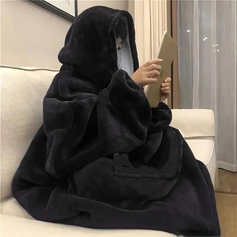 Ultra-Soft Sherpa Fleece Hoodie Blanket - Cozy Oversized Wearable Snuggle Sweatshirt Hot Sale Online