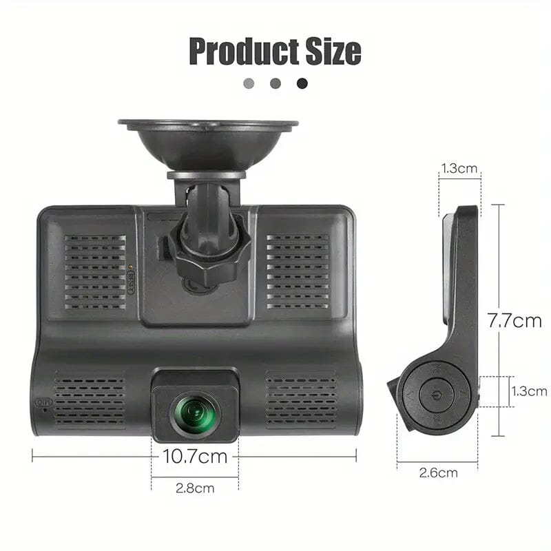 1080P 3-Camera Recorder Dash Cam with Night Vision Get Authentic Cheap Online