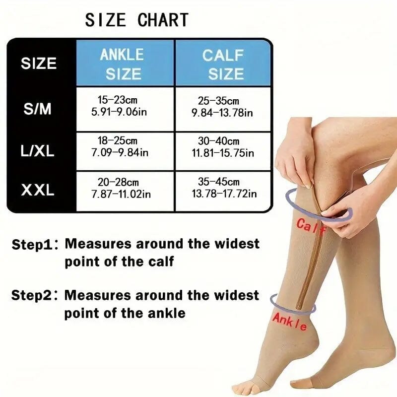 2-Pairs: Women's Open Toe Sports Compression Socks Outlet Store Cheap Pice