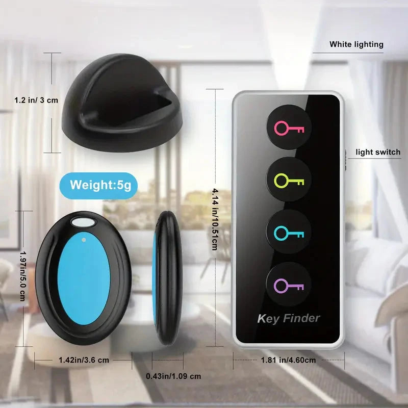 4-Key Finder with LED Flashlight: Locate Your Keys, Wallet, And Remote Control Effortlessly Pick A Best