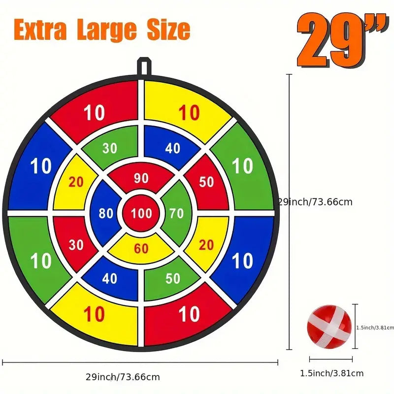 Large 29 Dart Board With Sticky Balls, Indoor & Outdoor Fun Party Play Game Toys Cheap High Quality