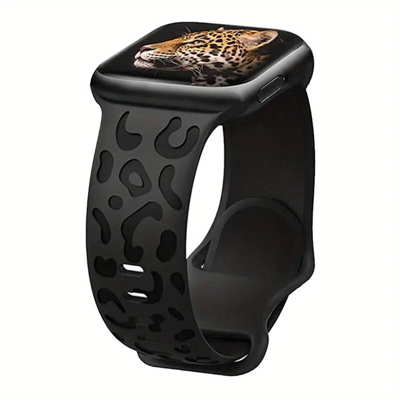 Leopard Engraved Replacement Band Compatible with iWatch Cheap Sale Exclusive