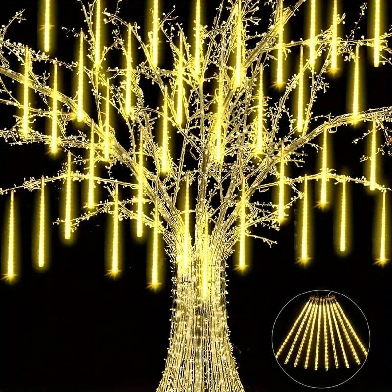 Icicle Snowfall Meteor Shower Outdoor Lights Free Shipping Exclusive