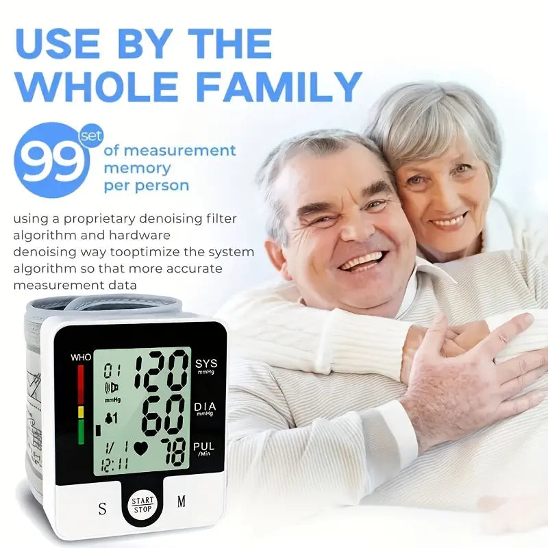 Digital Wrist Blood Pressure Monitor for Adults - Voice-Activated, Heart Rate & Adjustable Cuff Sale Best Pices