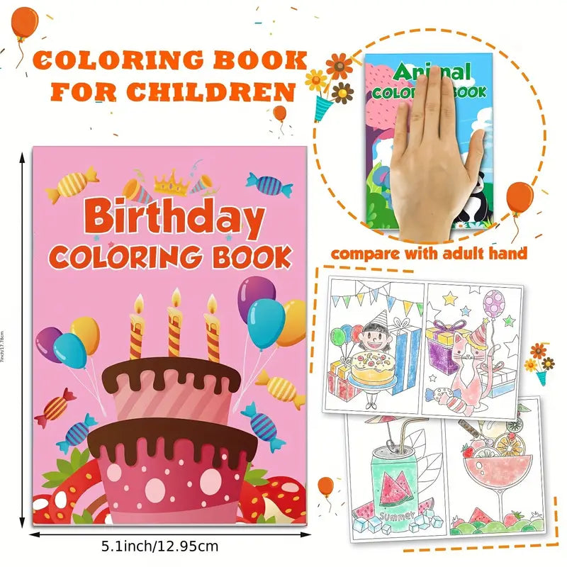 24-Pack: Small Coloring Books For Kids Ages 4-12 Clearance Extremely