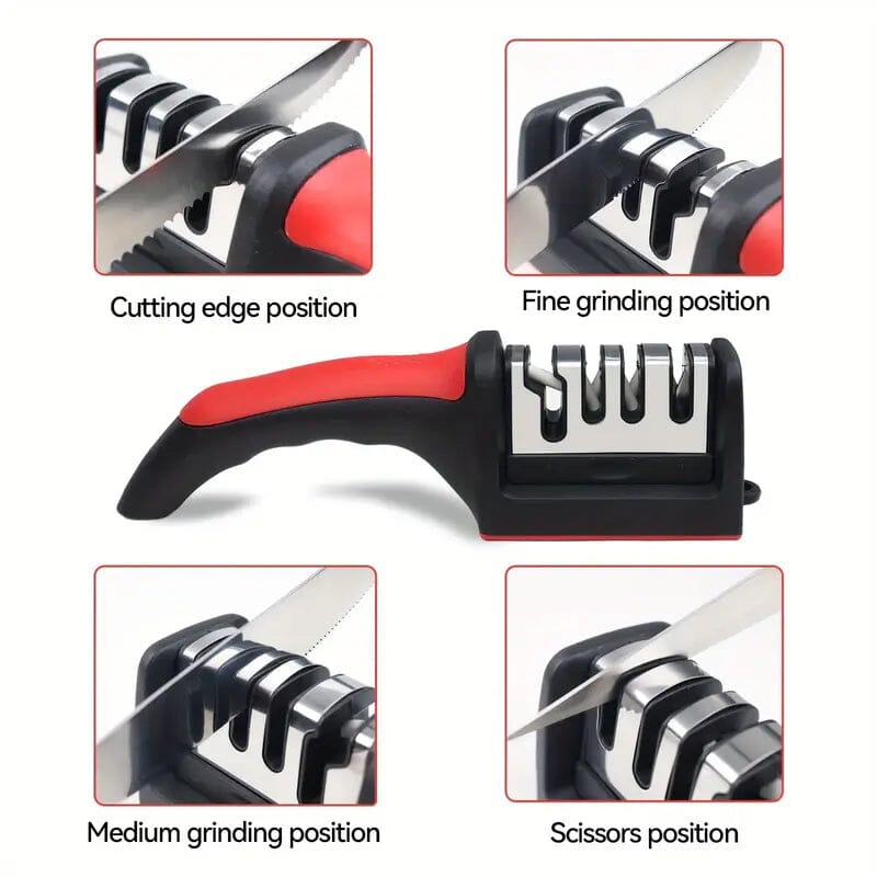 4 Stages Professional Kitchen Knife Sharpener Tool Official For Sale