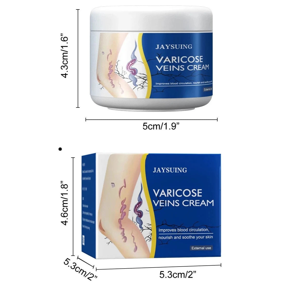 Pain Relief Leg Spider Veins Vasculitis Promote Circulation Smooth Metabolism 30g Exfoliation Cheap Best Store To Get