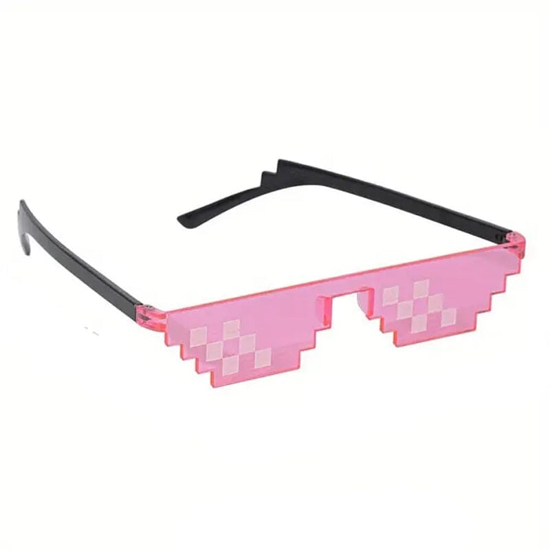 Anime Pixel Mosaic Funny Party Glasses Best Place