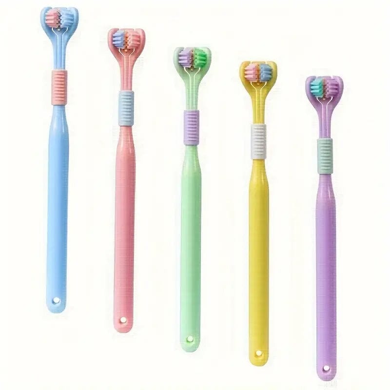 Threesided Soft Bristle Toothbrush Low Cost