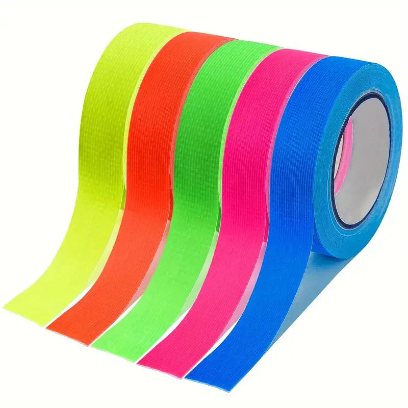 5-Pack:  Fluorescent Light Tape for Party Decorations, Birthdays & Crafts Buy Cheap For Nice