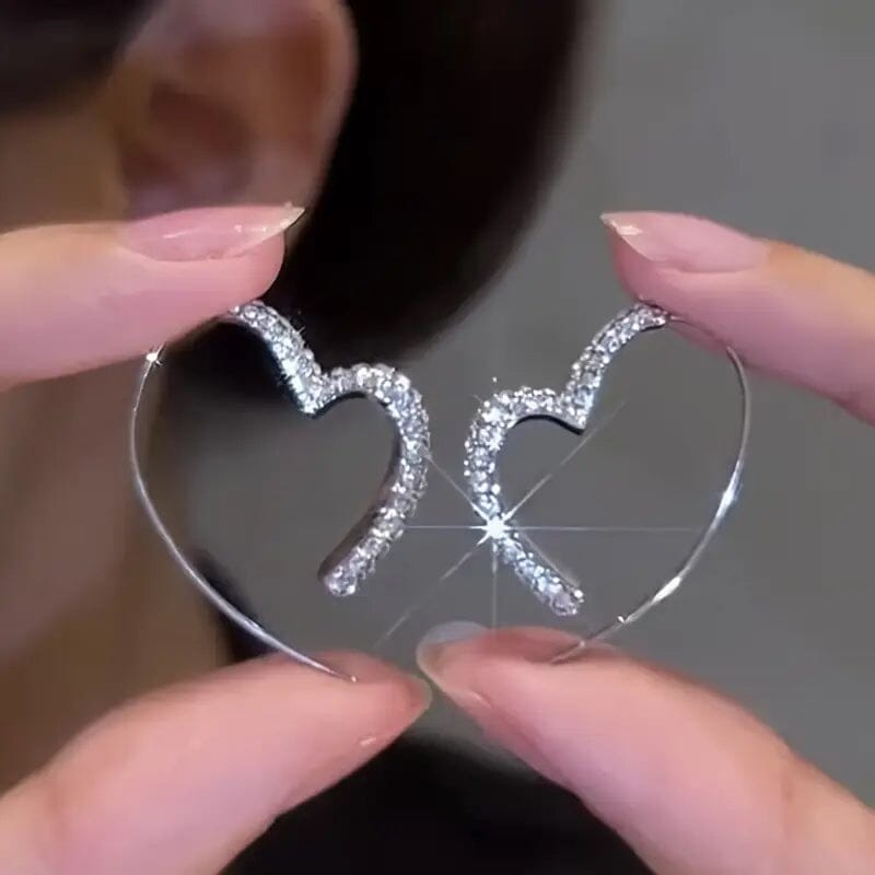 Sparkling Silver Earrings for Women Cheap Purchase