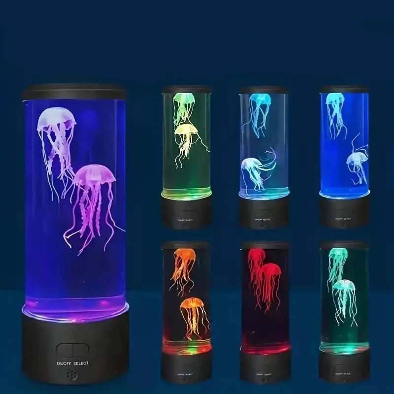 7 Jellyfish Lava Lamp Aquarium - Vibrant LED Lighting with 7 Dynamic Color Changing Settings Cheap Sale Collections