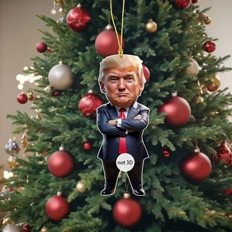 Standing Trump Acrylic Ornament Christmas Tree Hanging Decor Outlet Big Discount