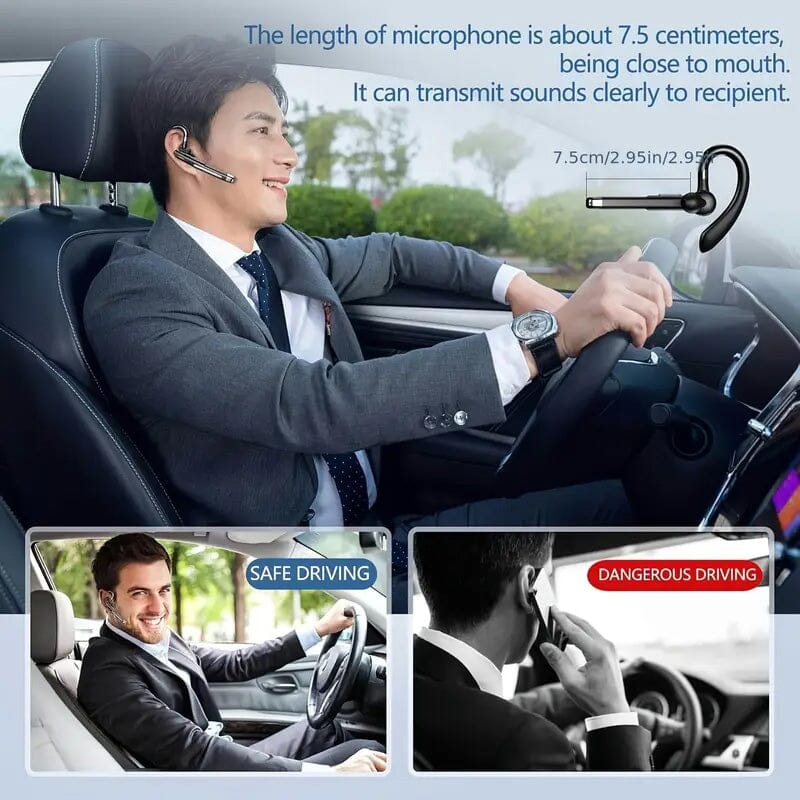 Wireless 5.3 Single-Ear Business Headset with Mic Comfortable Cheap Pice