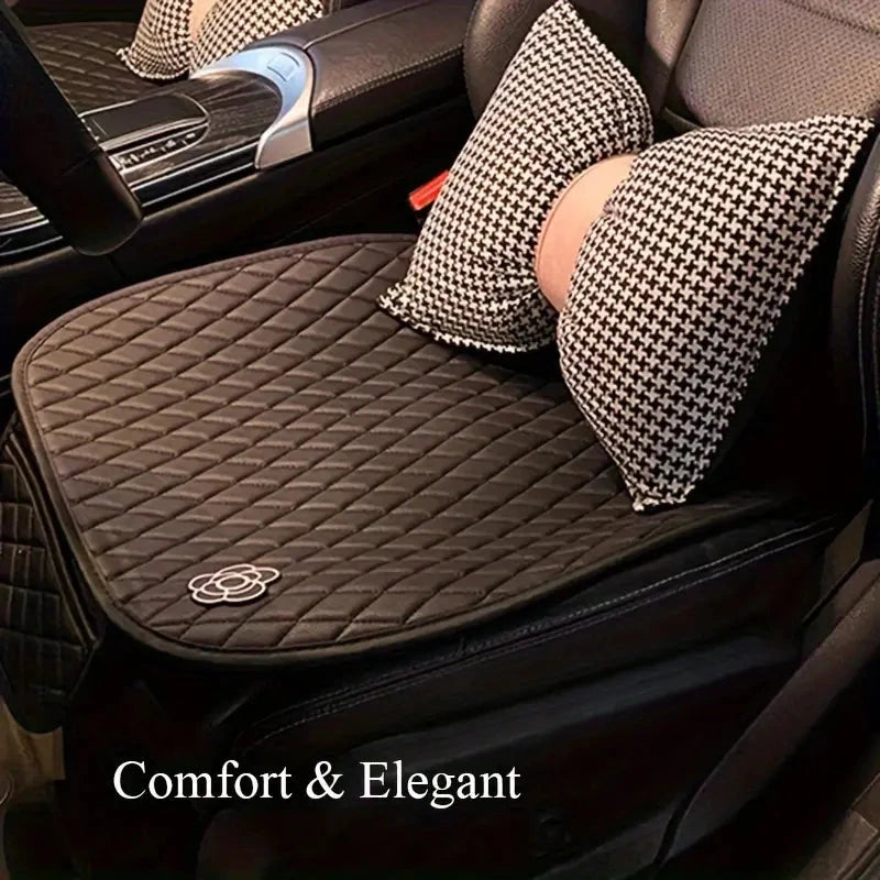 Camellia Flower Breathable Skidproof And Durable Car Seat Cushion Cheap Sale Tumblr