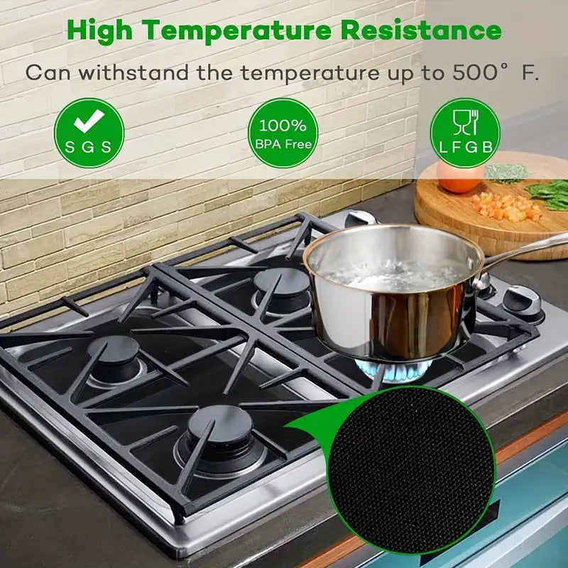 4-Pack: Gas Stove Burner Covers - Reusable Non-Stick PVC Stovetop Protector Liners Cheap Sale With Credit Card