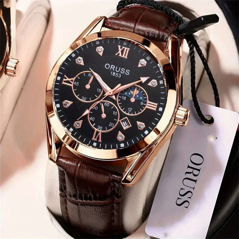 Brown Leather Fashion Quartz Wrist Watch With Paypal Cheap Online