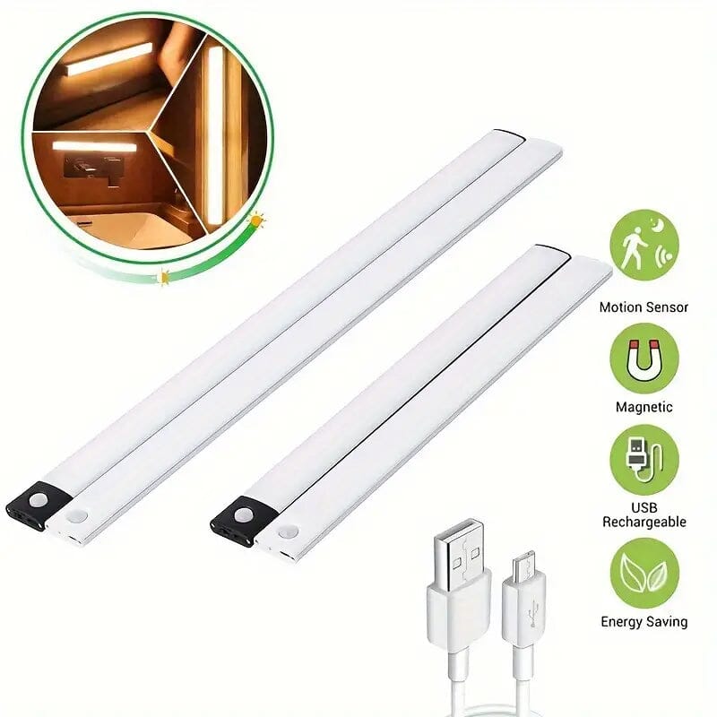 USB Rechargeable Motion Sensor Activated LED Strip Light 2025 Unisex For Sale