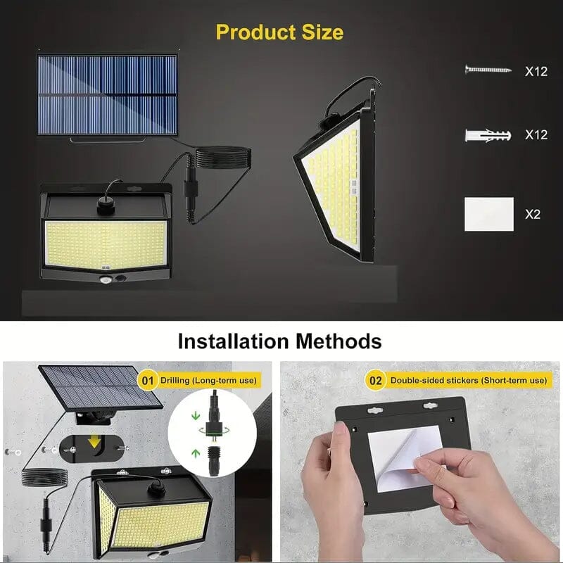 468 LED Solar Motion Sensor Security Outdoor Light Shop Offer Cheap Pice