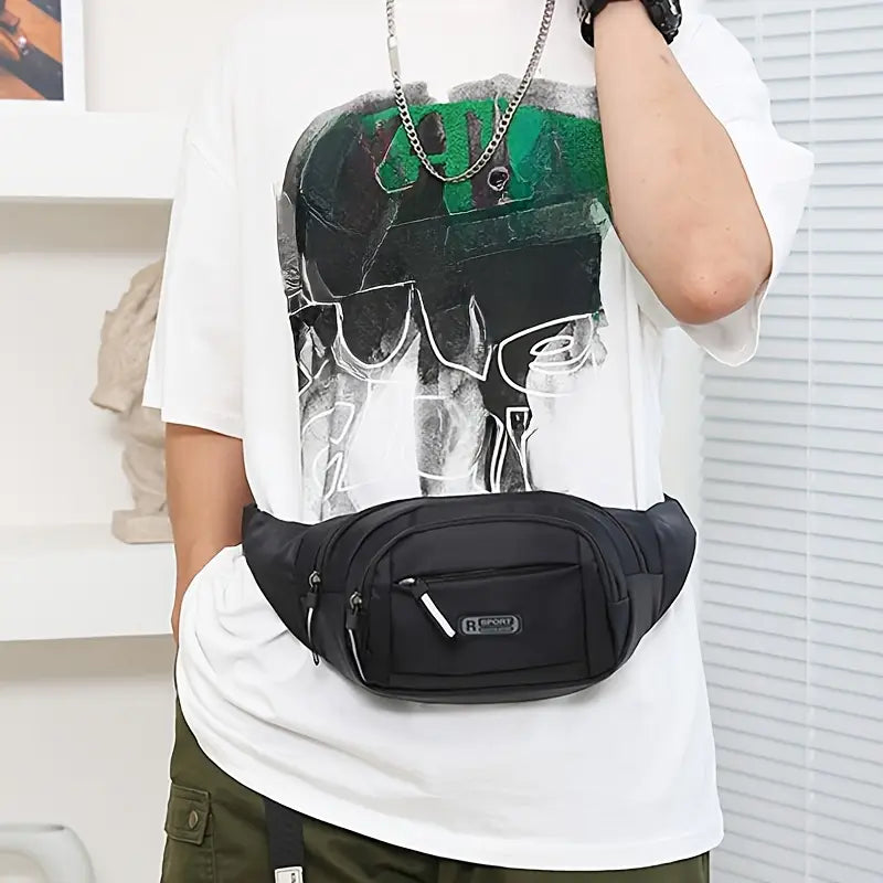 Large Capacity Crossbody Messenger Bag Fanny Pack with Reflective Zipper Strap Outlet Get To Buy