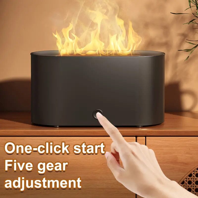 7-Color Simulated Flame Humidifier Aromatherapy Machine Outlet Best Seller