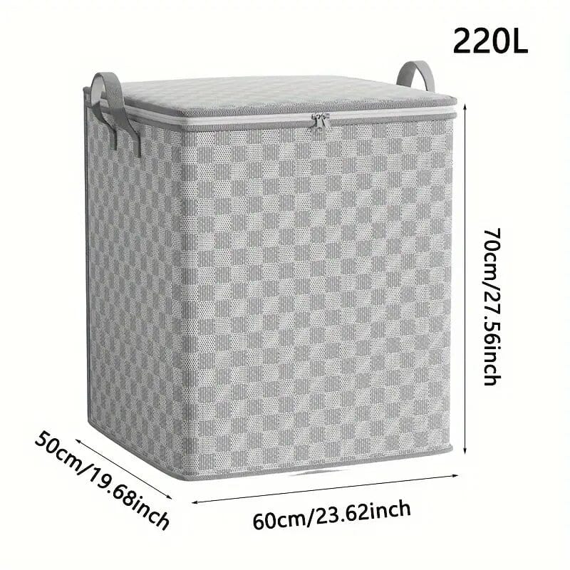 Checkerboard Canvas Portable Storage Box Clearance Reliable