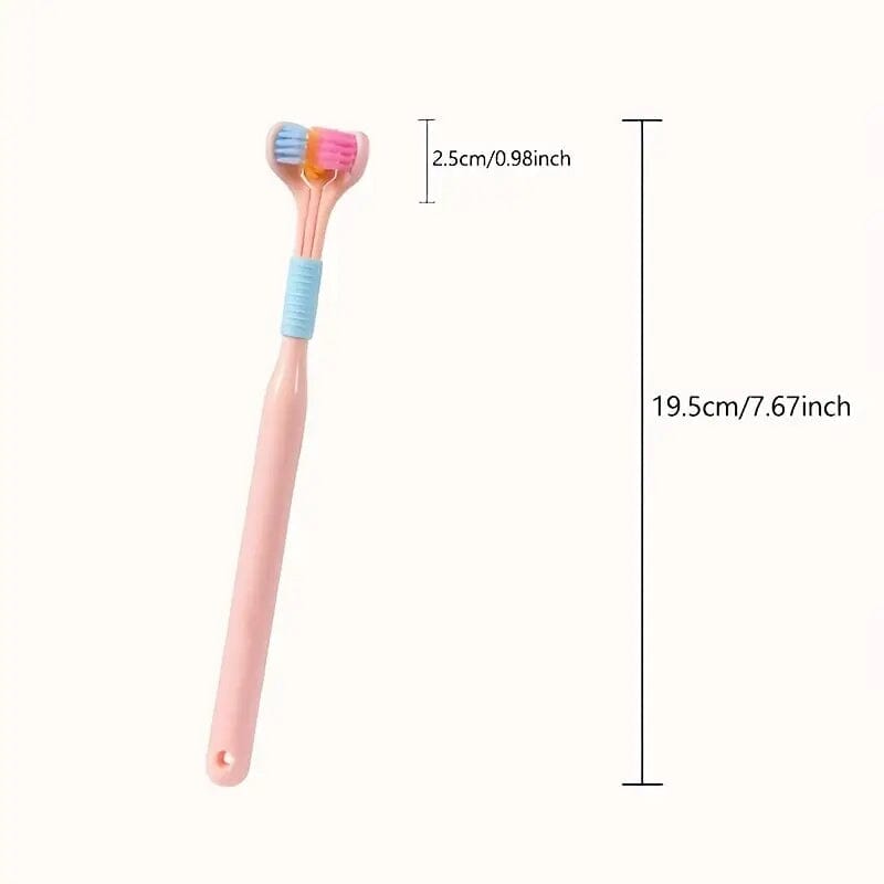 Threesided Soft Bristle Toothbrush Low Cost