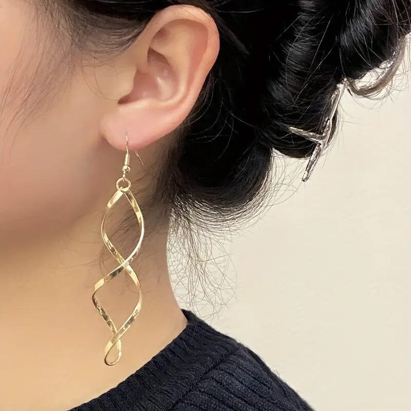 Spiral Design Dangle Earrings Cheap Sale Ebay