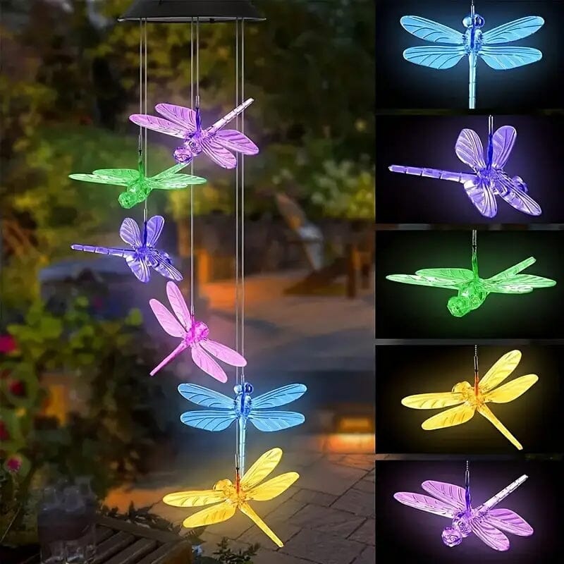 Solar Dragonfly Wind Chimes Lights Sale Cost