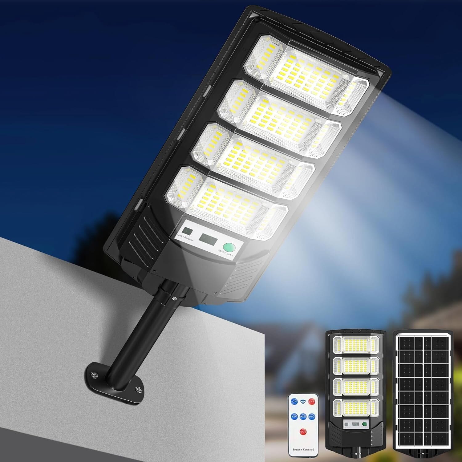 Bright Solar Street Light with Wide Angle Motion Sensor and Remote Control Best Pices For Sale