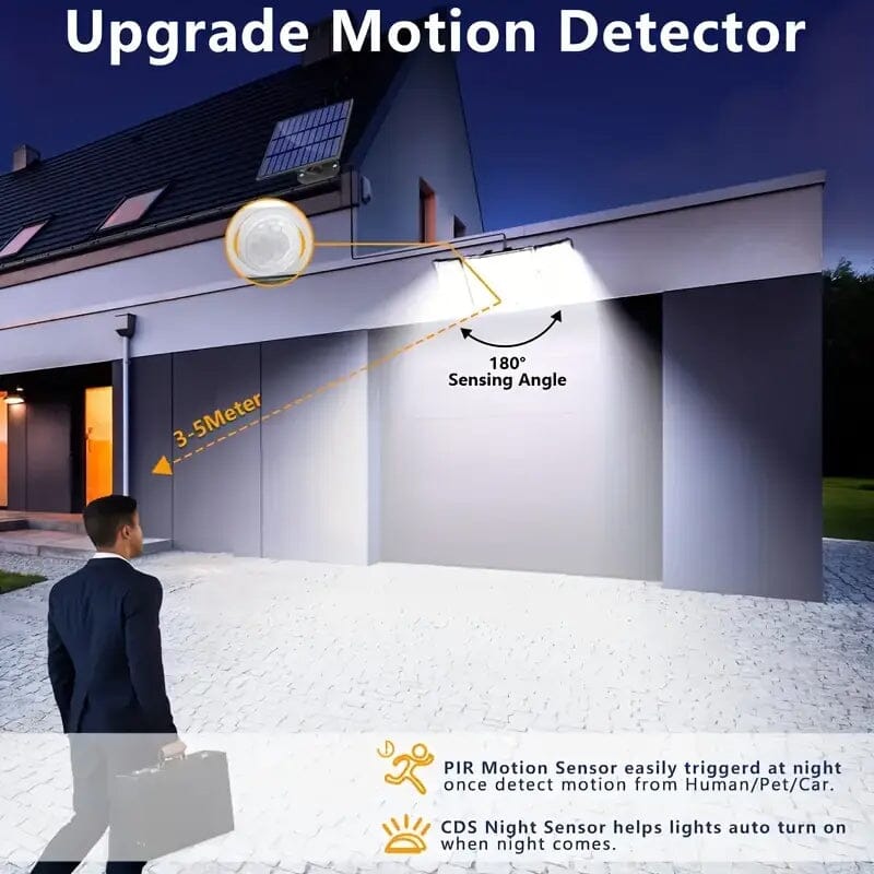 348 LED Motion Sensor Solar Lights Outdoor with Remote Control Buy Online Cheap