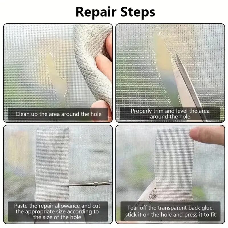 Self-Adhesive Window Screen Tape Mesh Repair Patch Sale Amazing Pice