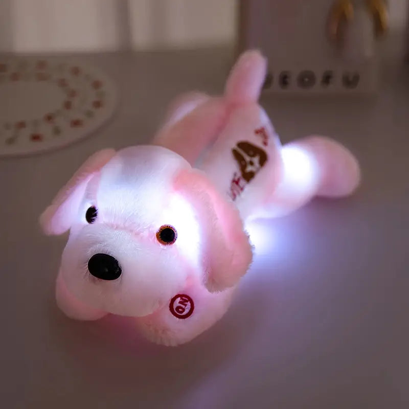 Soft Glow-in-the-Dark LED Plush Puppy Free Shipping Cheap Pice