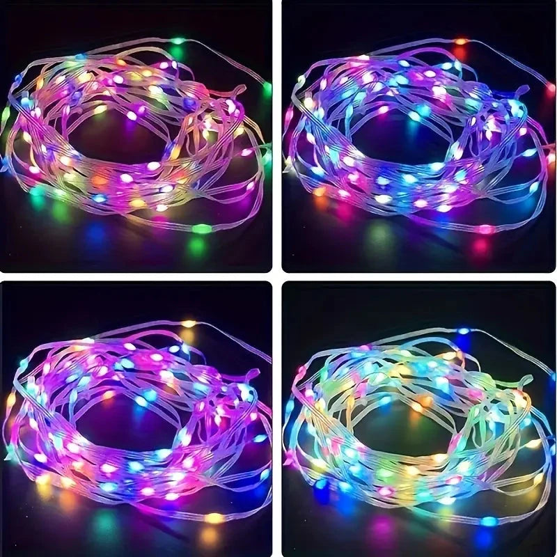 LED Rope Lights Outdoor, RGB Remote Control Fairy String Lights Plug In With 200 LEDs Quality Original