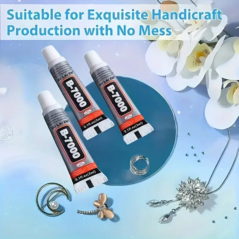 5-Pack: B-7000 Adhesive Glue for Jewelry, Plastic, Metal, Glass, Ceramic Discount Best Sale