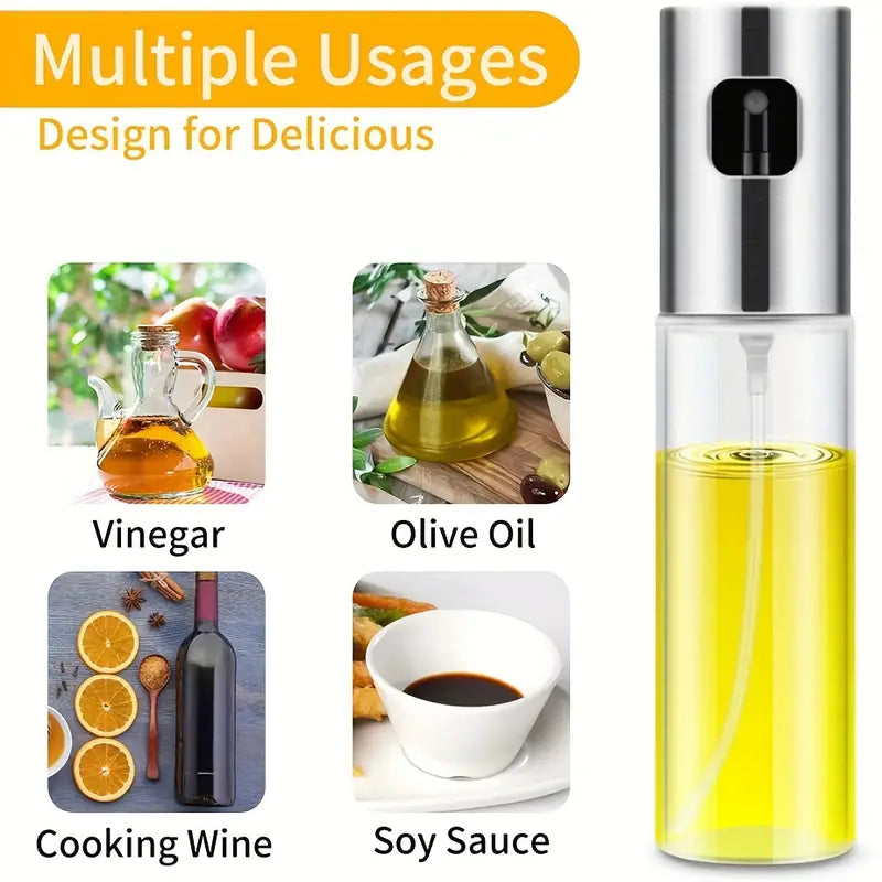 2-Pack: Olive Oil Spray Bottle Dispenser For Cooking, BBQ, Salad, Baking, Roasting, Grilling Outlet Deals