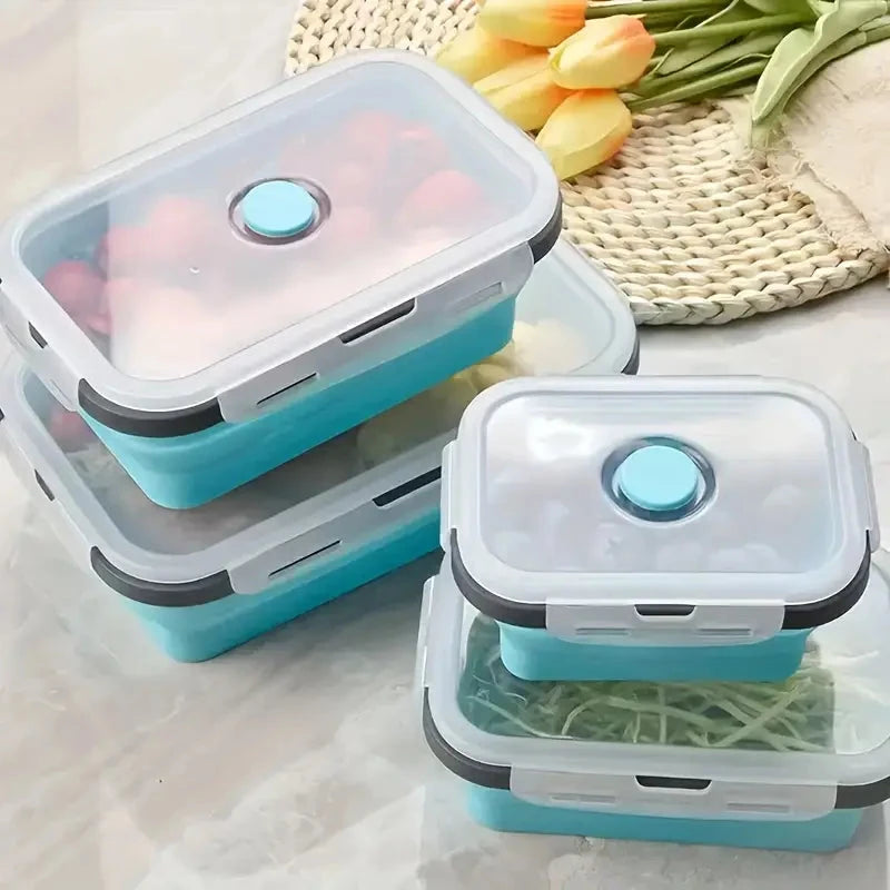 4-Piece Set: Plastic Food Storage Containers With Lids Authentic Cheap Pice