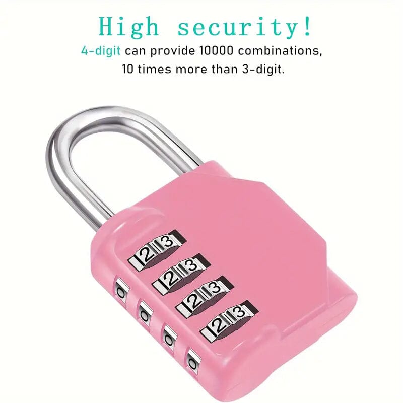 4-Digit Waterproof Zinc Alloy Combination Padlock Cheap Pice Original