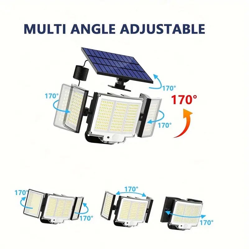 348 LED Motion Sensor Solar Lights Outdoor with Remote Control Buy Online Cheap