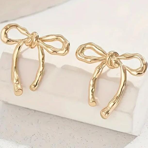 Chic Bowknot Ribbon Stud Earrings for Women Best Place