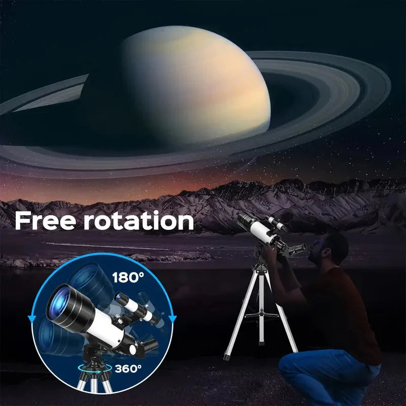 Portable Astronomical 150X Telescope 70mm Aperture Telescope Monocular With Tripod Sale 100% Authentic