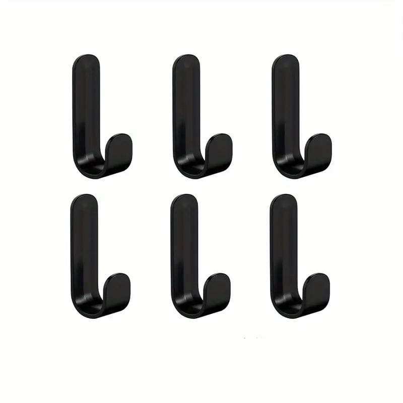 6-Pieces: Easy Install J-Shaped Hooks Big Discount Online