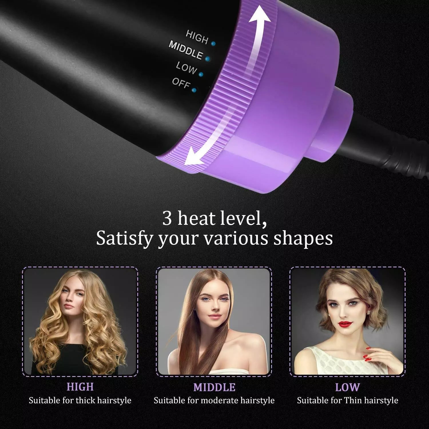 4-in-1 Negative Ion Hot Hair Dryer Brush, ASOGO One Step Hair Dryer & Volumizer Outlet Buy